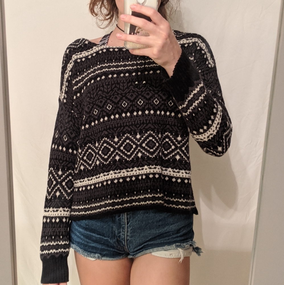 Warm Patterned Winter Sweater